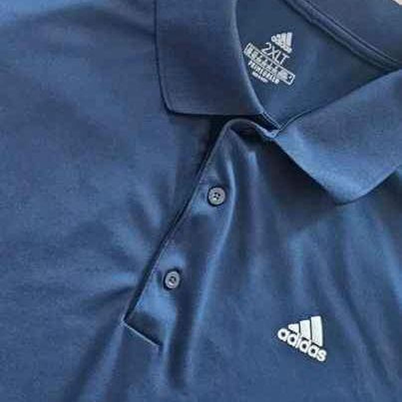 Adidas Men s 2XLT Navy Blue Short Sleeved Half