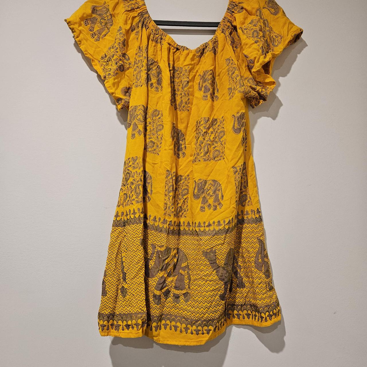Source Unknown Women's Blouse - Yellow/Multi - XL… - image 4