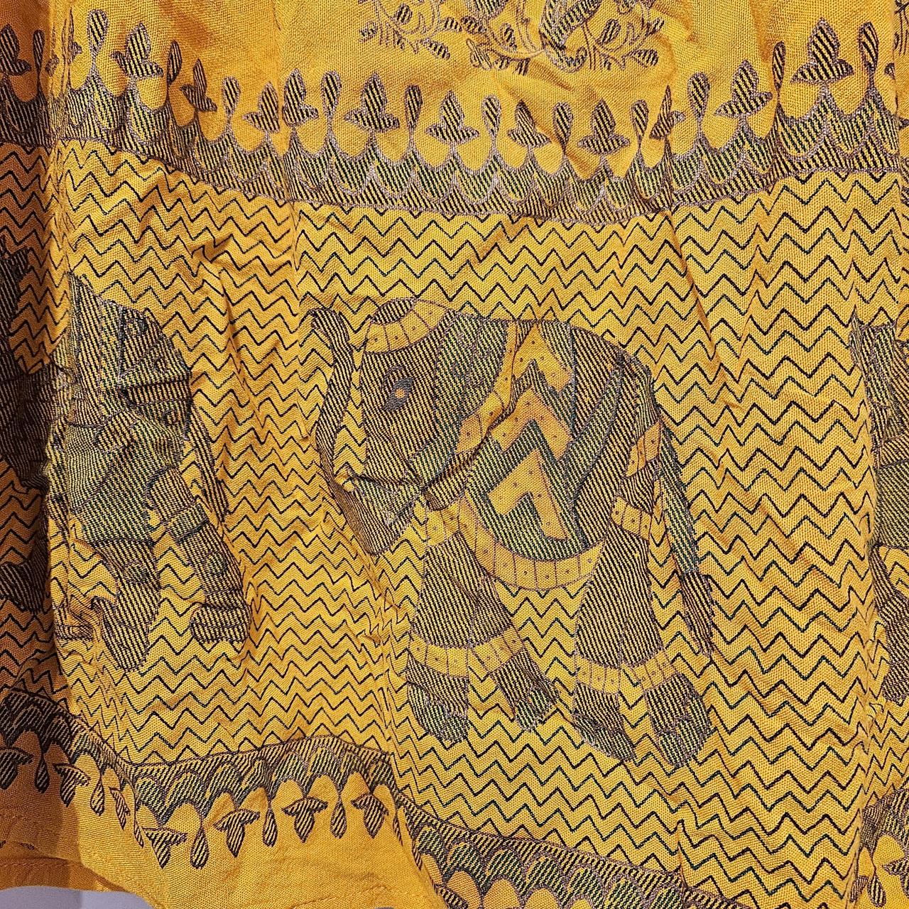 Source Unknown Women's Blouse - Yellow/Multi - XL… - image 2