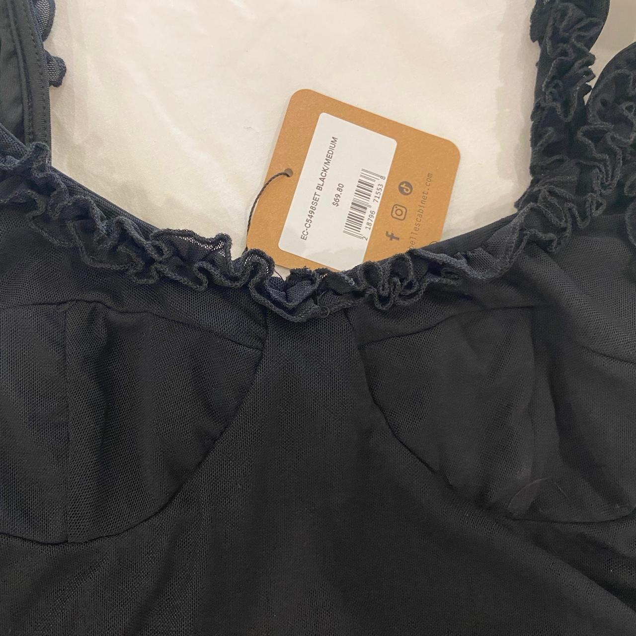 Source Unknown Women's Crop top - Black - M – Bla… - image 2