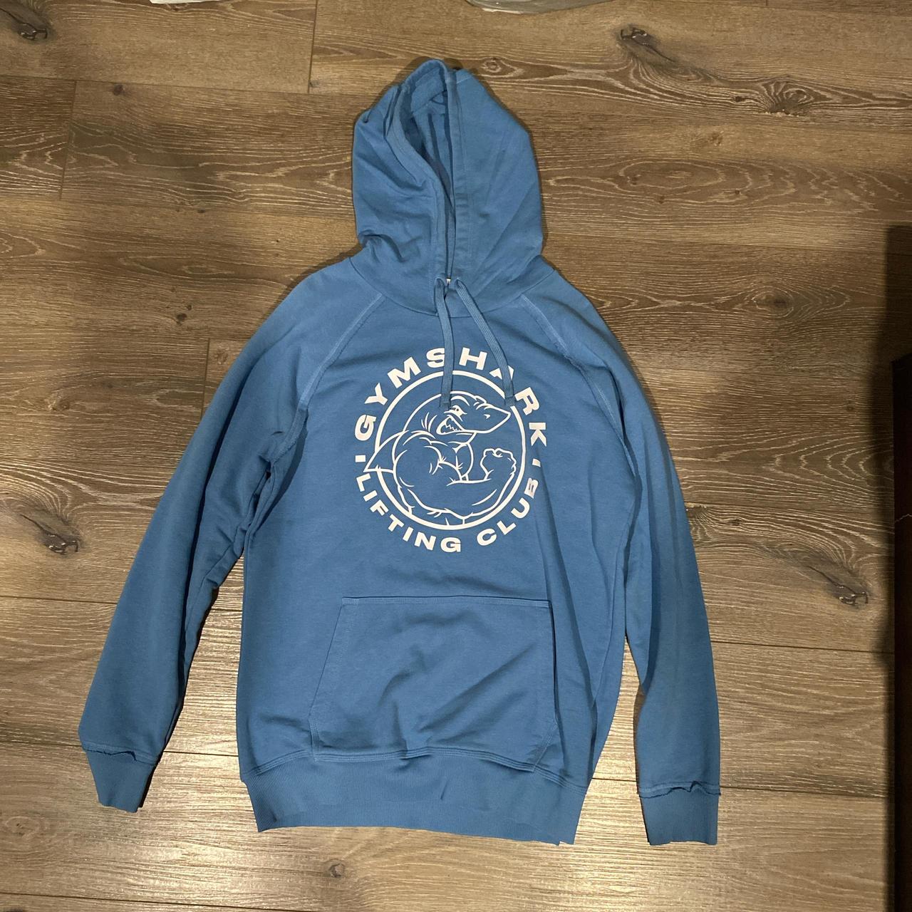 Gymshark Men's Hoodie Blue L – Gymshark Workout Hoodie Size