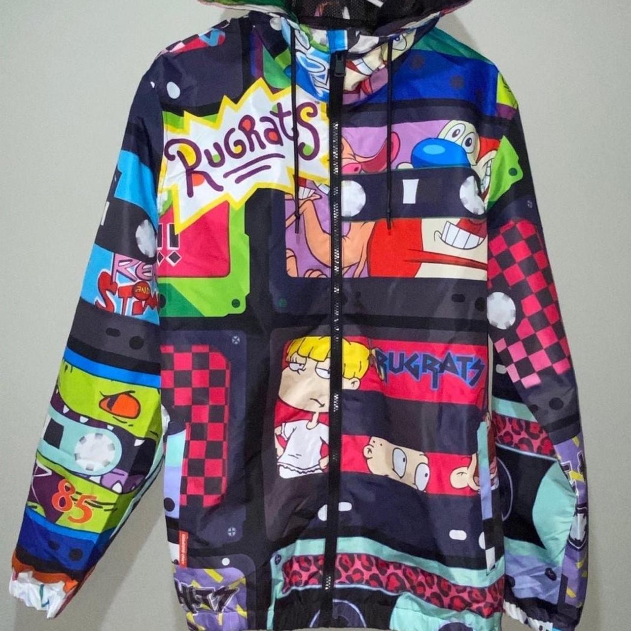 NWT Members Only x RUGRATS Nickelodeon outlets Hooded Windbreaker Jacket Men's Sz L NEW