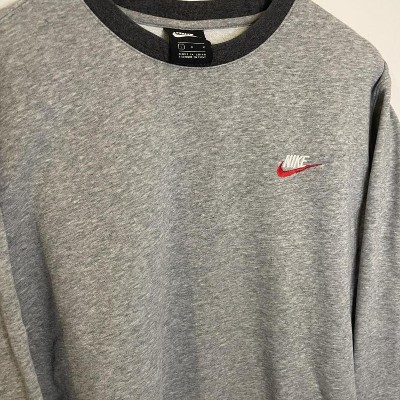 💗 Nike Grey Sweatshirt 💗 Mens large/Unisex fit 💗... - Depop