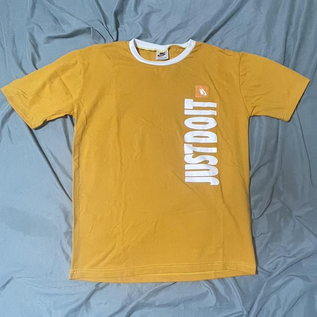 mustard nike t shirt