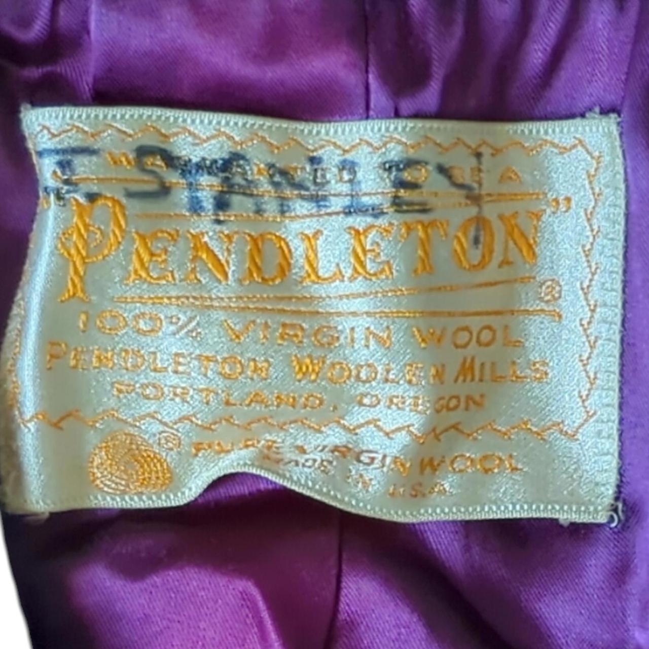 Pendleton Women's Coat - Blue/Purple - 10 – Vinta… - image 3