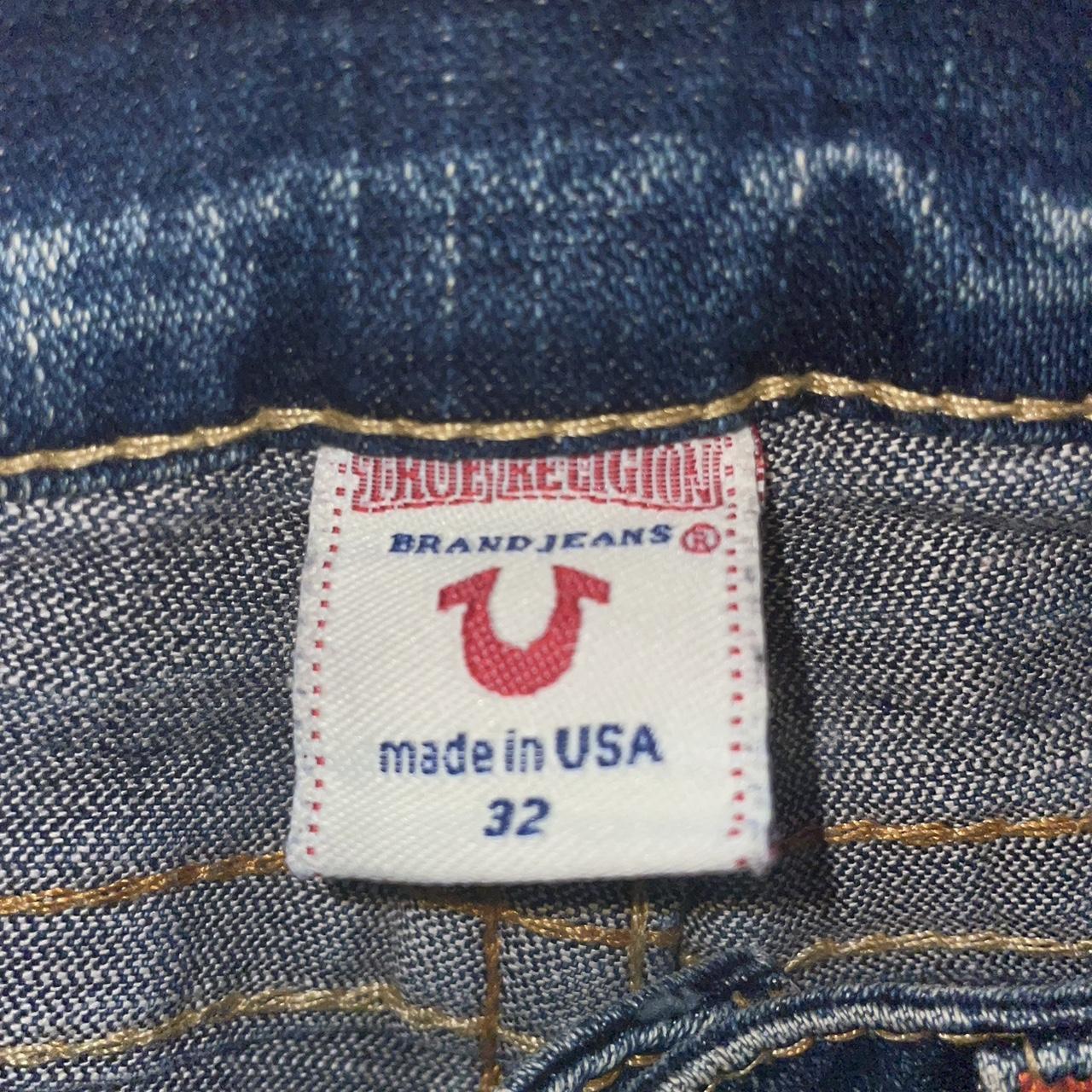 Flared denim True Religion jeans worn once DM for... - Depop