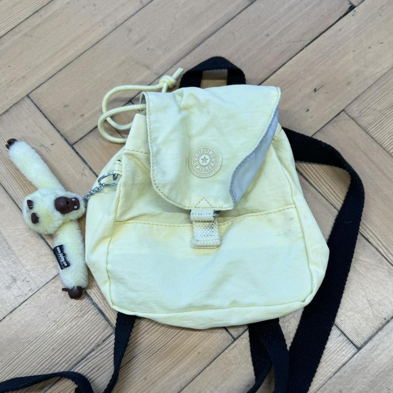 Kipling mini cheap backpack yellow