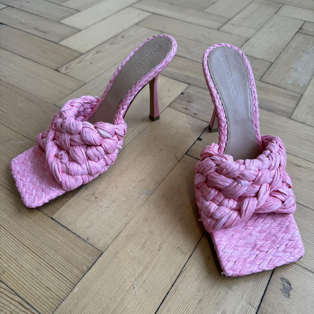 Pink Bottega Veneta Slippers Women Bottega Veneta Slippers