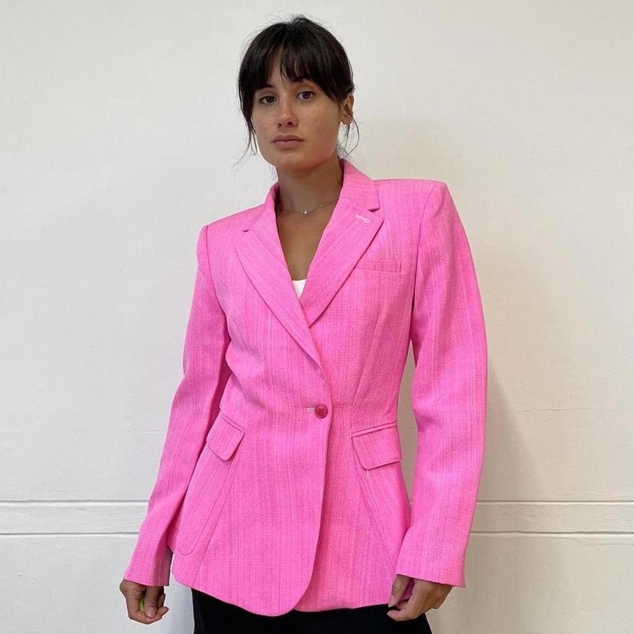 ジャケット JACQUEMUS Women Jackets 213JA101 PINK Jacquemus Woman Pink Jacket 213ja101 | ModeSens