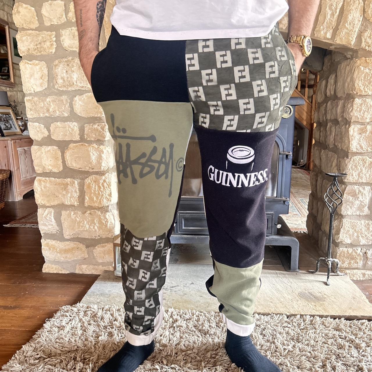 Stussy joggers Stussy x fendi x Guinness rework Depop
