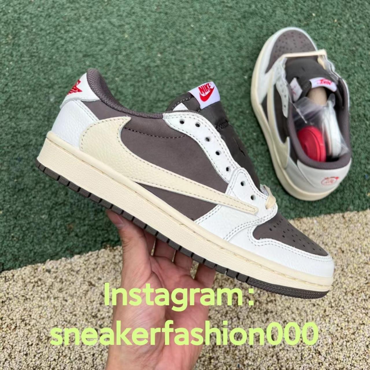 Travis Scott x Nike Air Jordan 1 Low Size：us4.5 | Depop