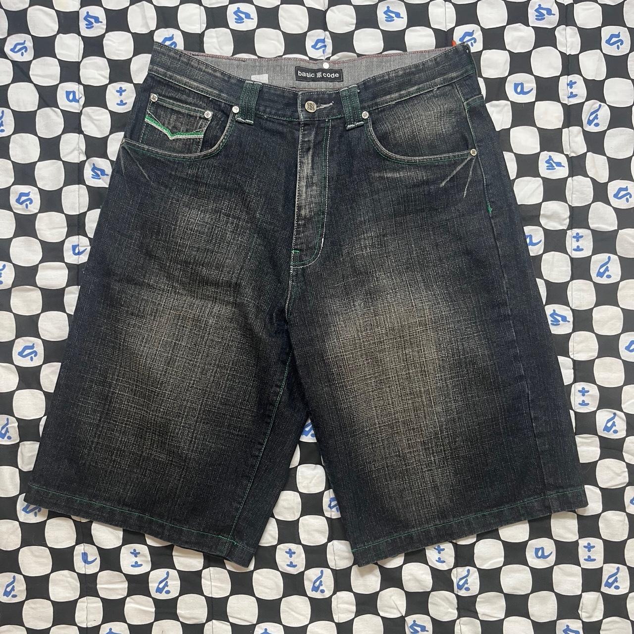 Southpole Men's Shorts - Black/Navy - 36" – Basic… - image 1