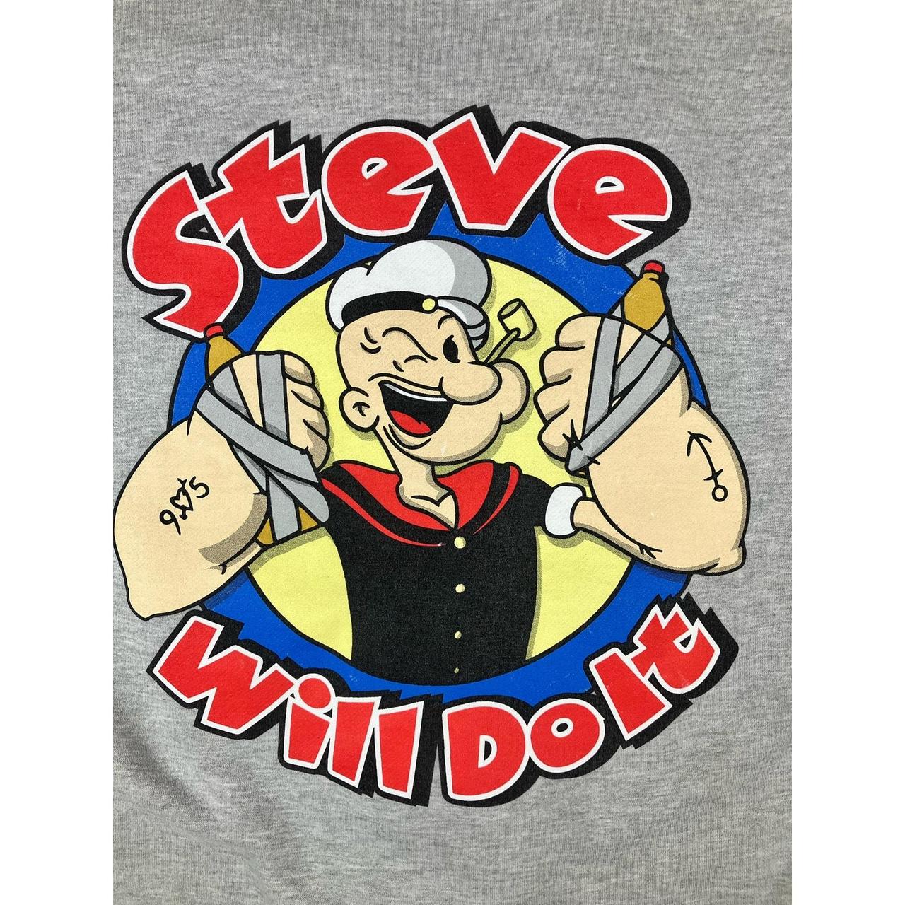 Full Send by Nelk Boys Steve Will Do It Popeye Gray... - Depop