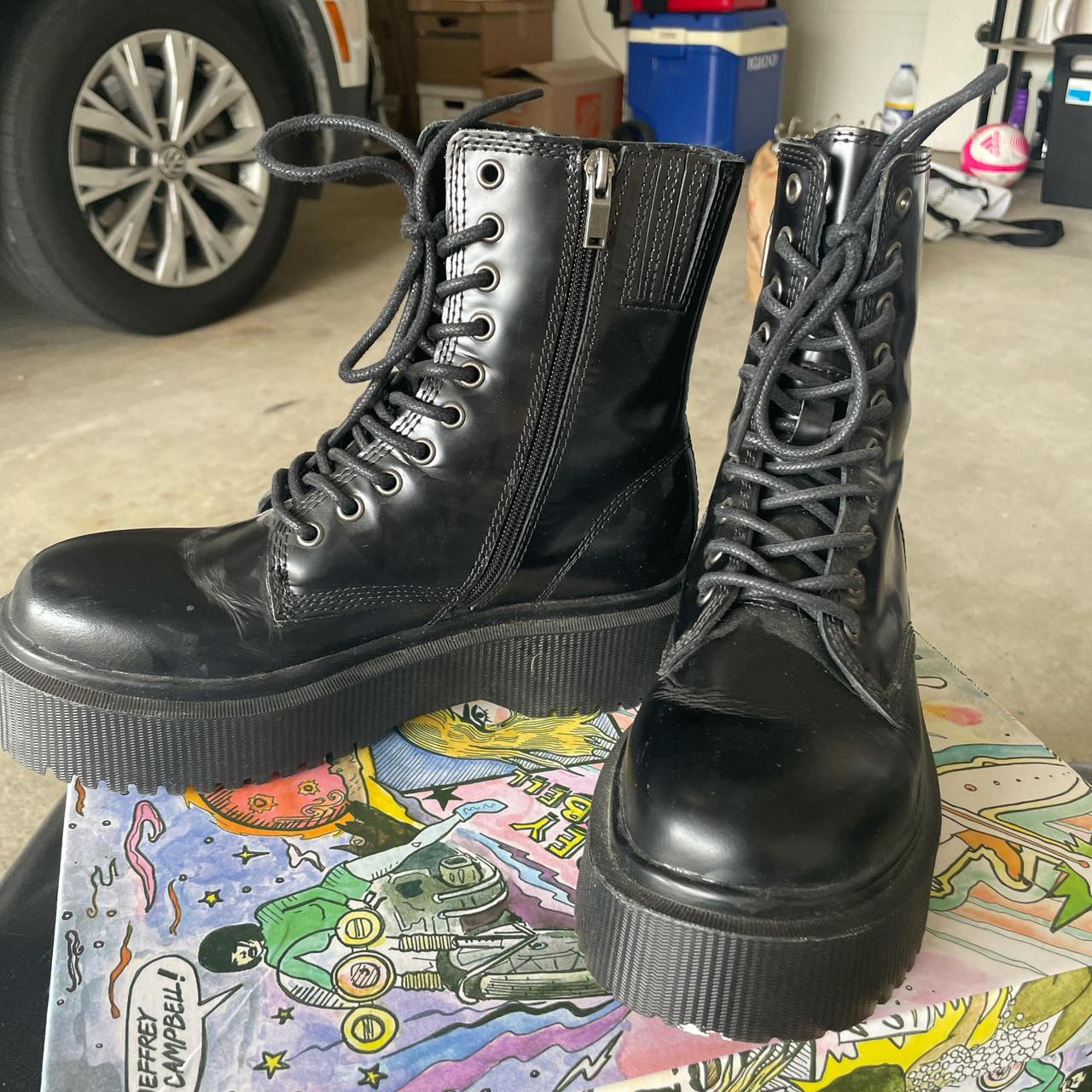 Campbell Sopas Jeffrey Campbell Platform Combat Boots Jeffery