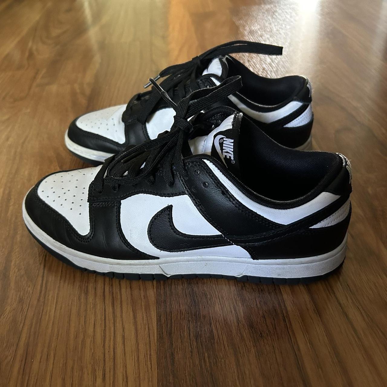 Men's size 8.5 panda dunks, good condition, creased | Depop