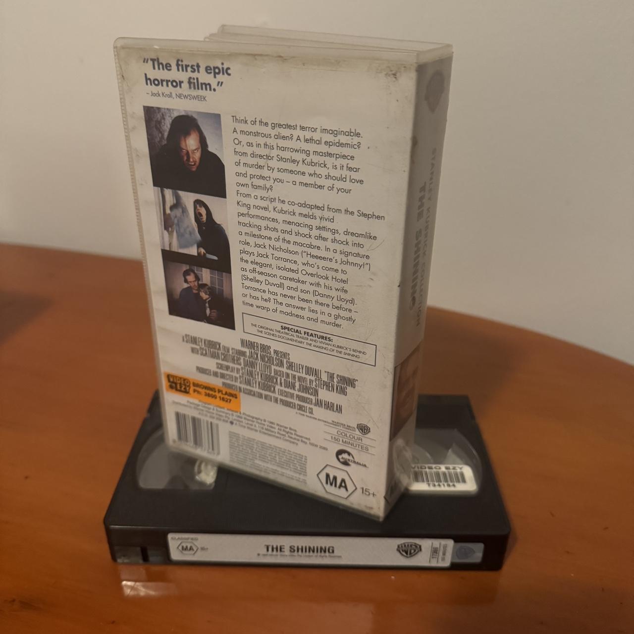 The Shining Stanley Kubrick VHS tape horror film Depop