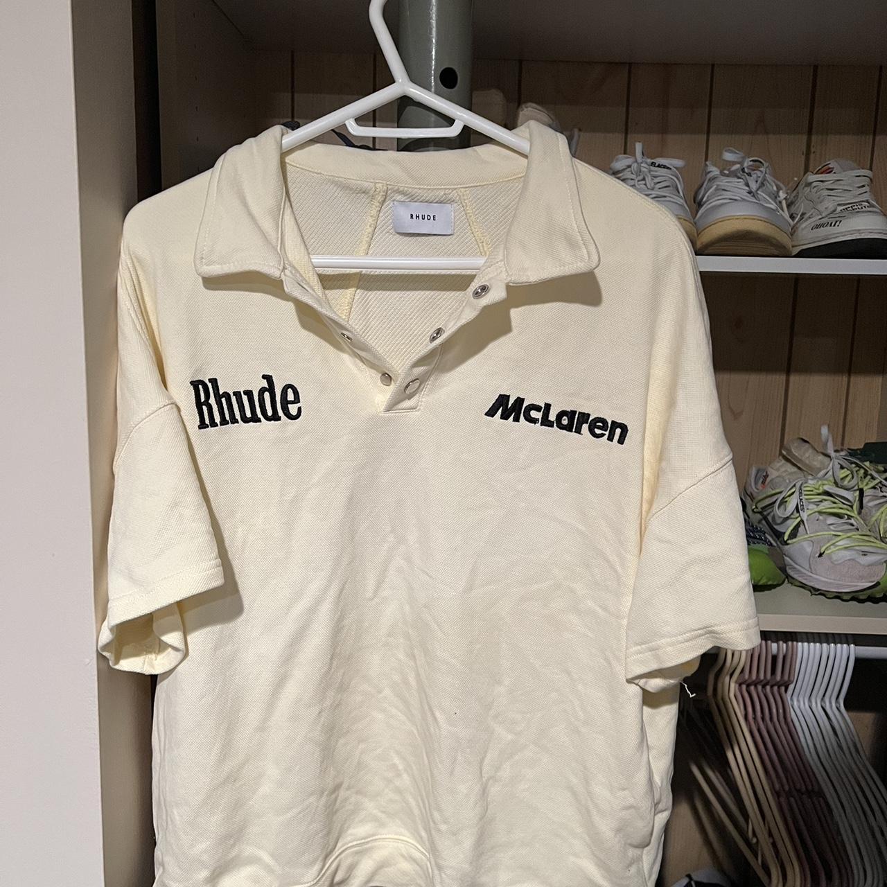 Rhude x Mclaren oversized polo. Size small but fits | Depop
