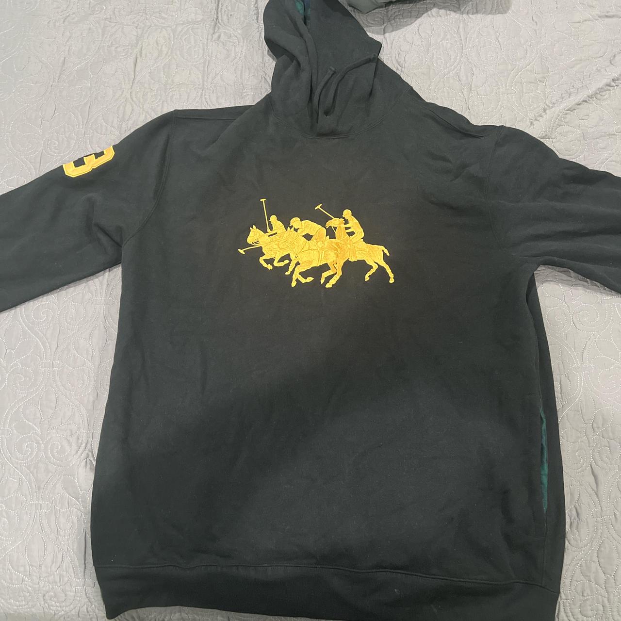 Black and Gold Polo Hoodie. Only worn a few times