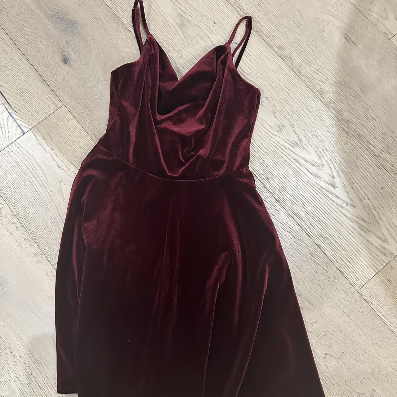 Red Velvet Dress From Nordstrom That Is Tight And... - Depop