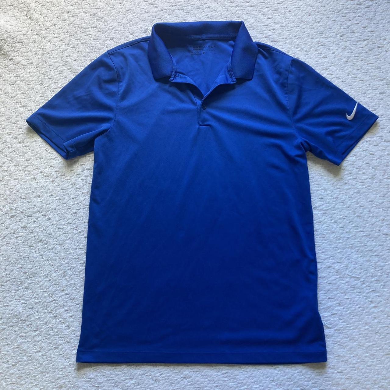 nike royal blue golf polo