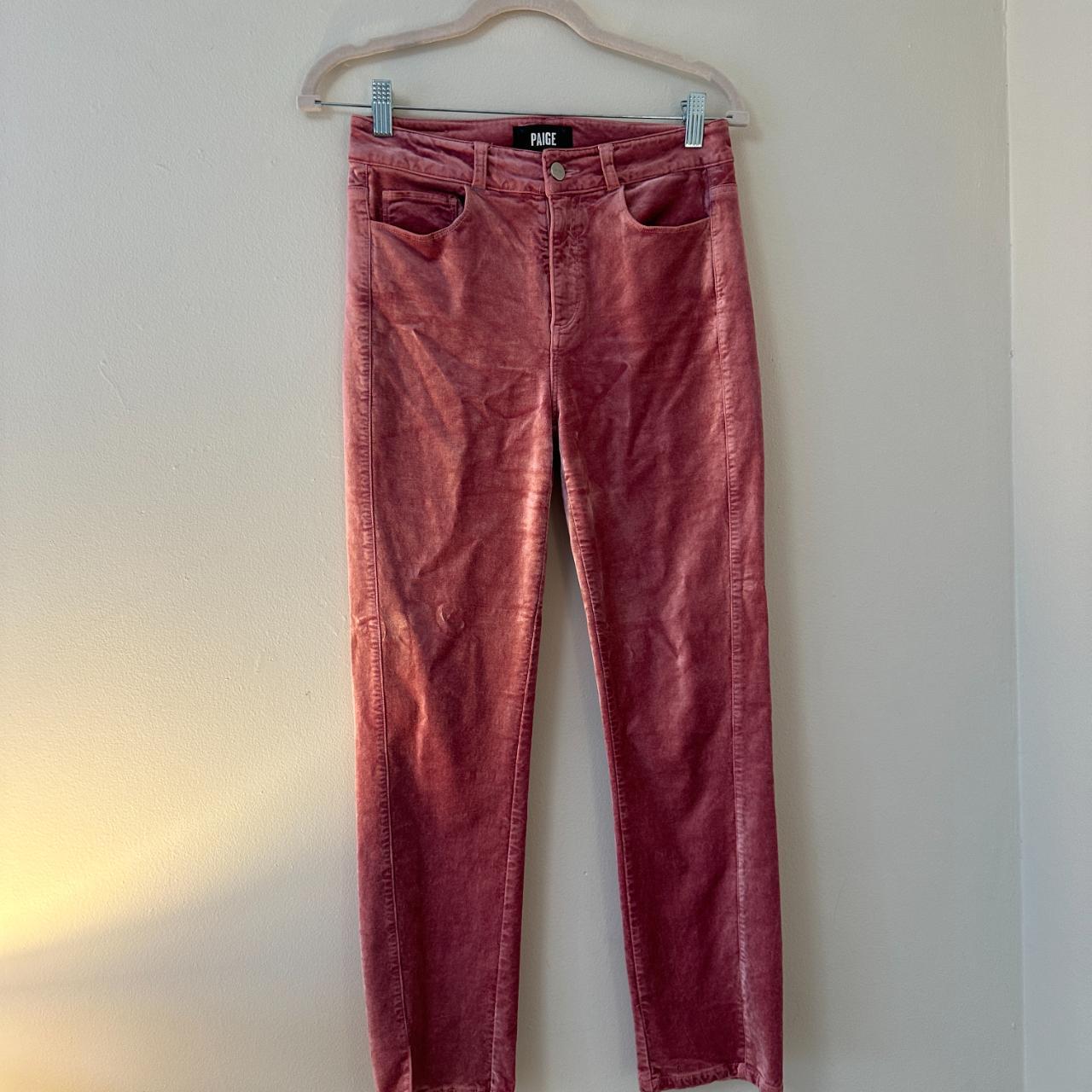 PAIGE jeans Cindy Straight in Dark Pink (Not Depop