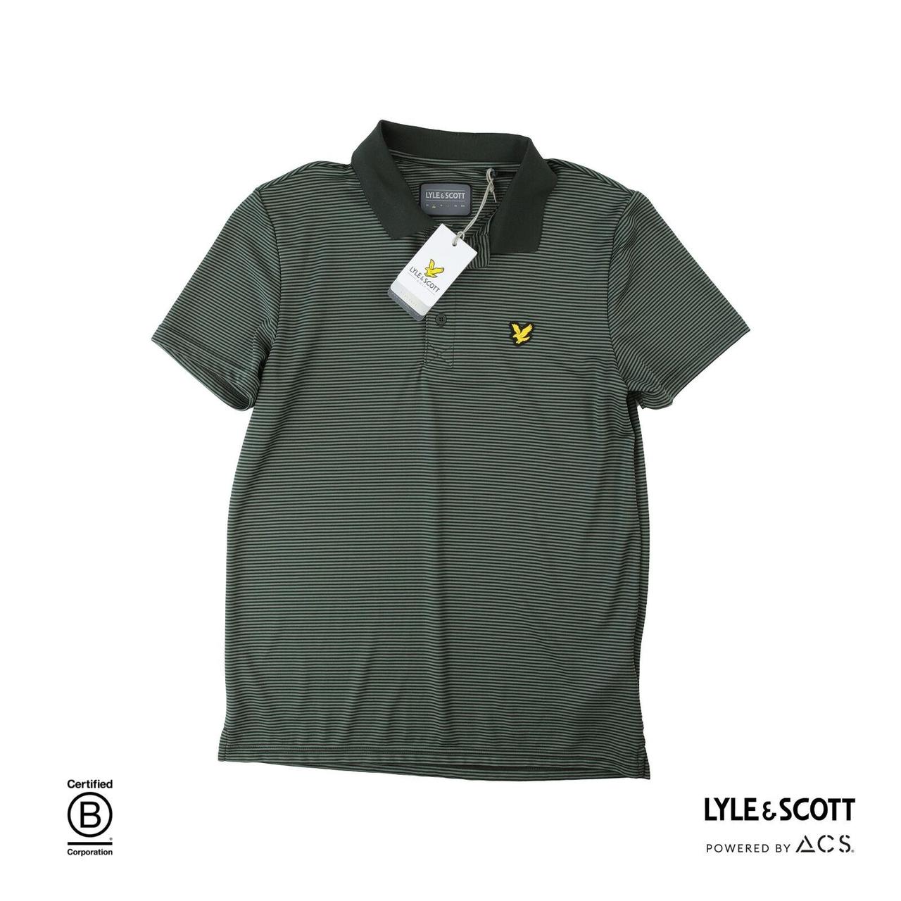 LYLE SCOTT UK S GOLF MICRO STRIPE POLO. Depop