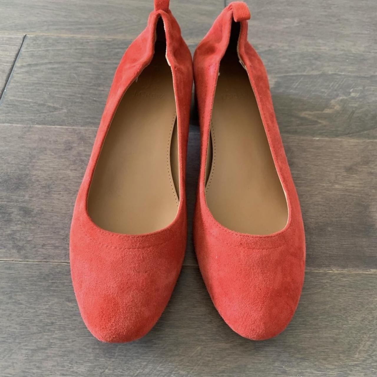 J crew anya on sale suede block heels