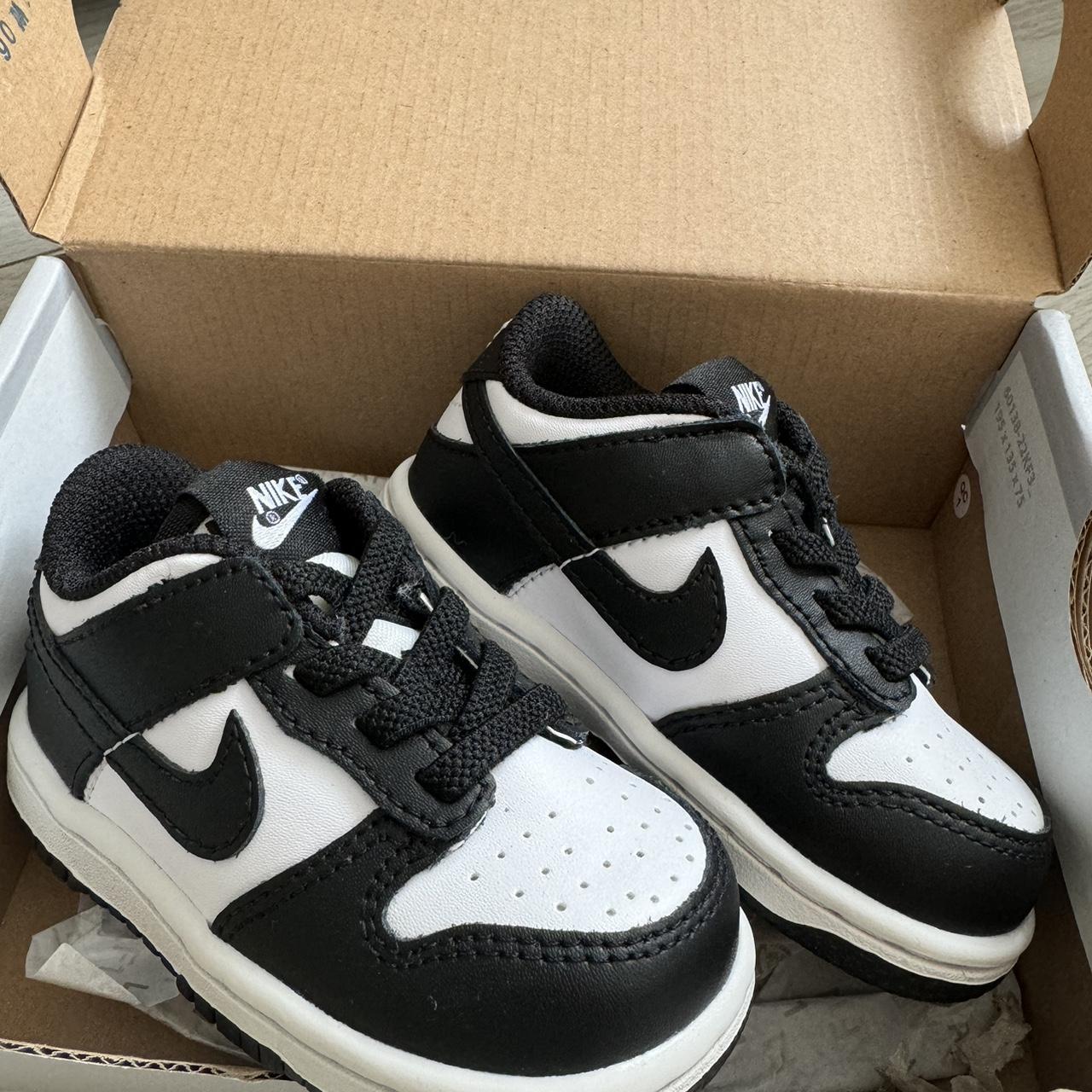 Toddler Nike dunk low top panda