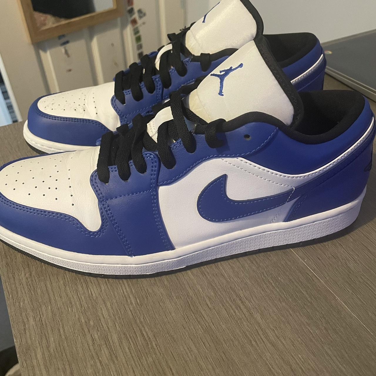 Nike air Jordan 1 lows , royal blue. Size UK 10 - Depop