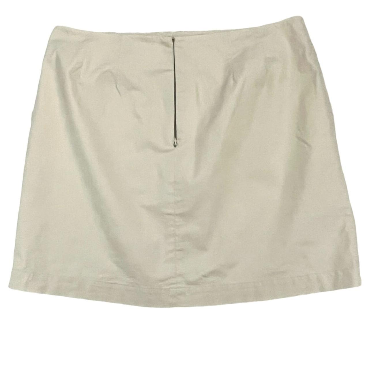 Gap Light Beige Stretch Cotton Mini Skirt Womens Sz | Depop