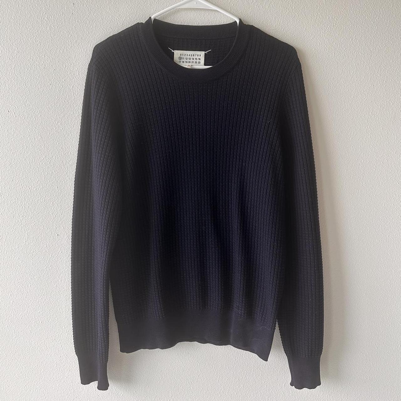 Margiela Waffle Knit Dark Navy Beautiful texture | Depop