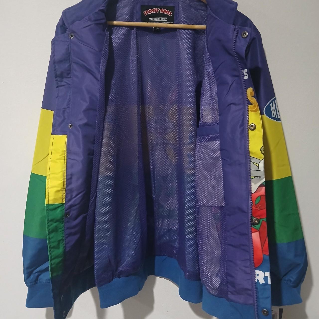Men's Vintage Lot 29 Looney Tunes Zip Up Black Jacket Size