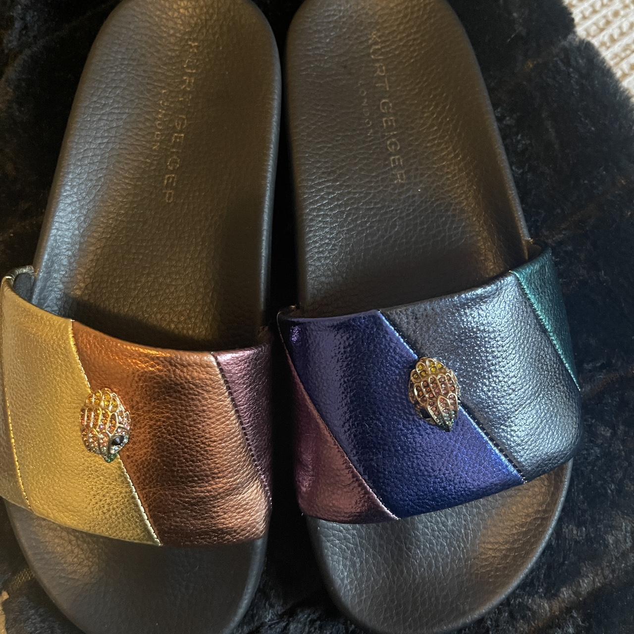 kurt geiger slides black