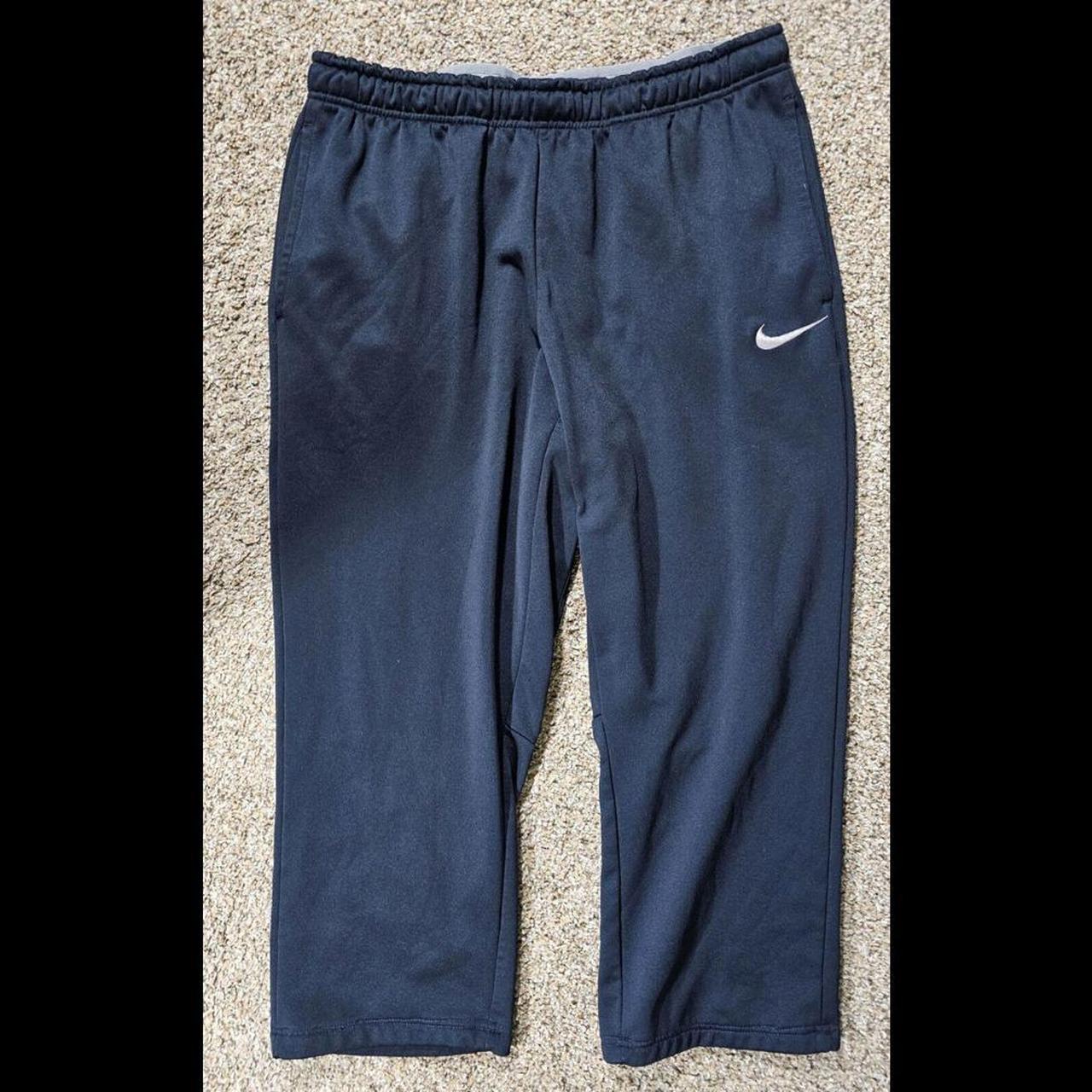 Nike Therma Fit Track Pants in blue are comfortable. Depop