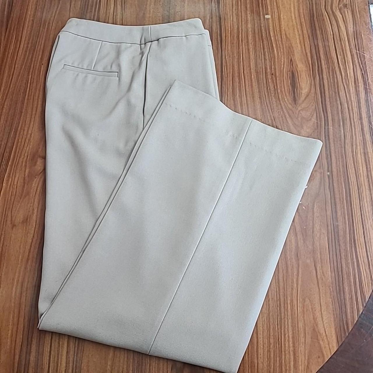 (+) People Women's High waisted Pants - Cream - 4 – T-Tahari Women's Beige Wide Legs Lining Pants …