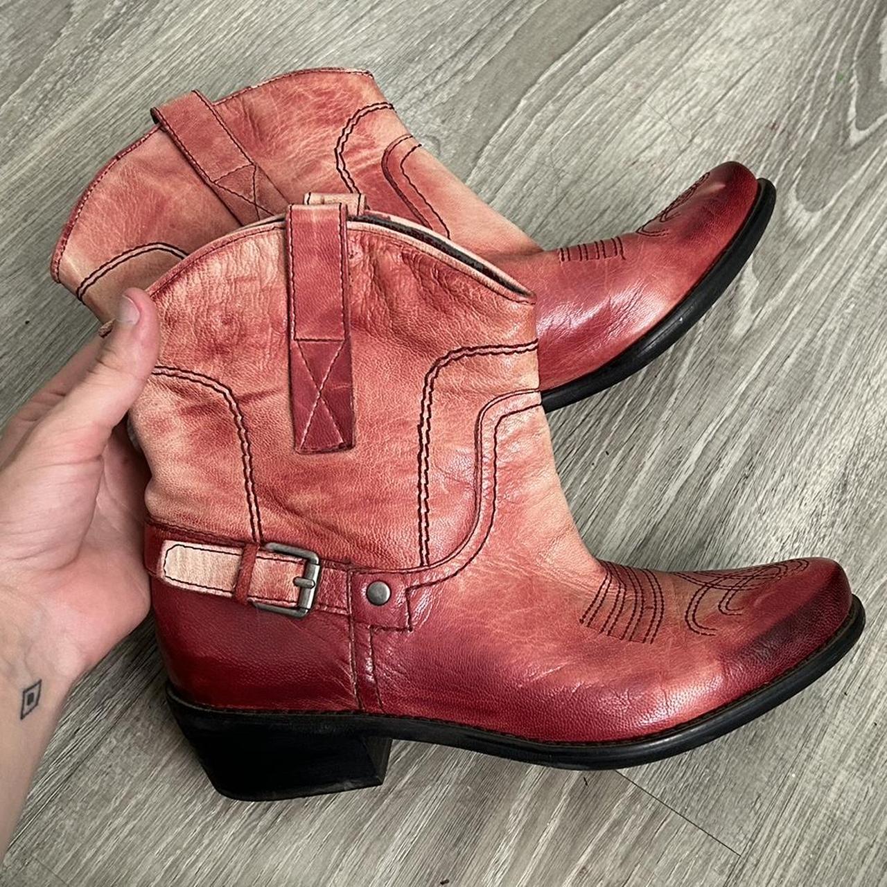 Franco sarto red boots hotsell