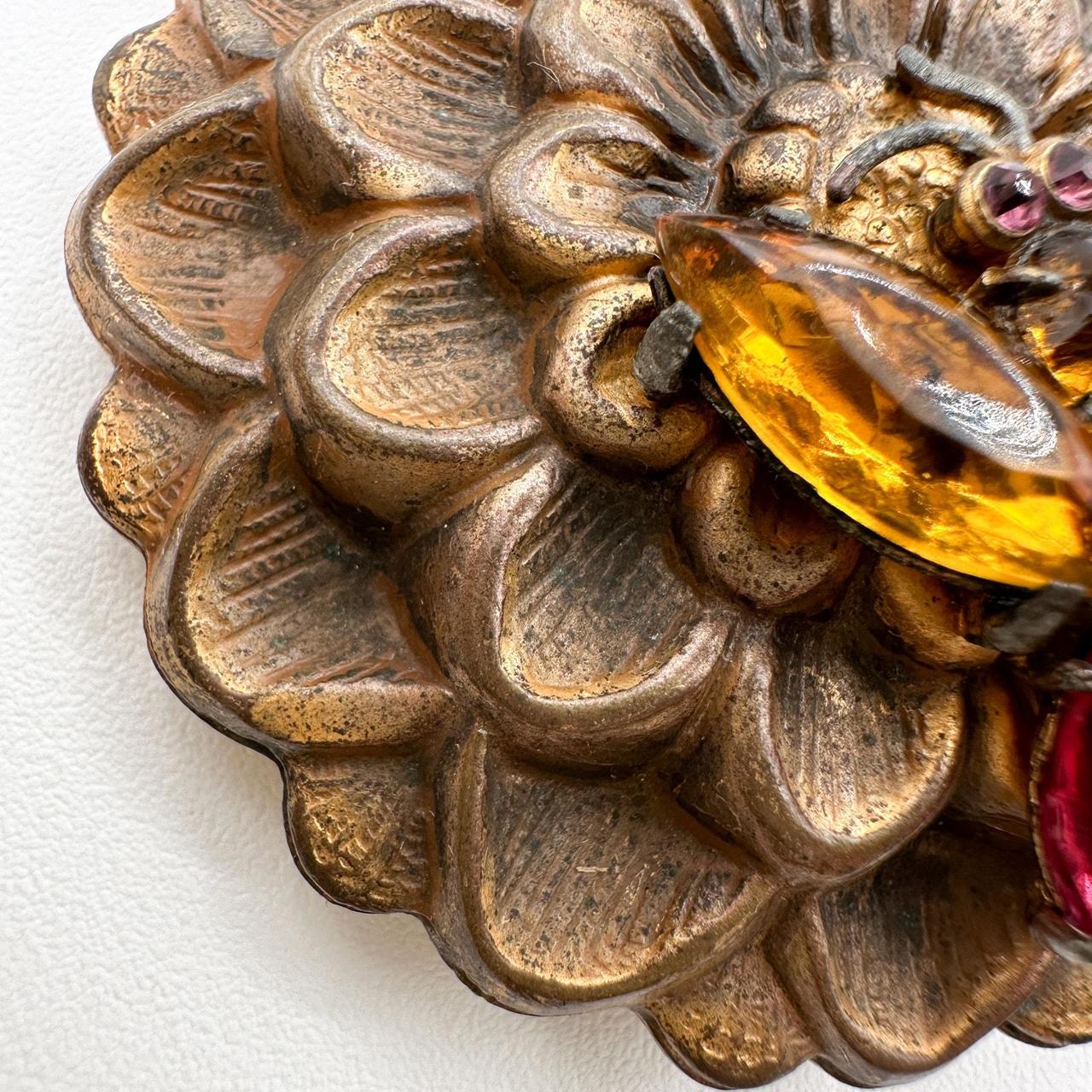 Source Unknown Women's Brooch - Gold/Multi – Gold… - image 4