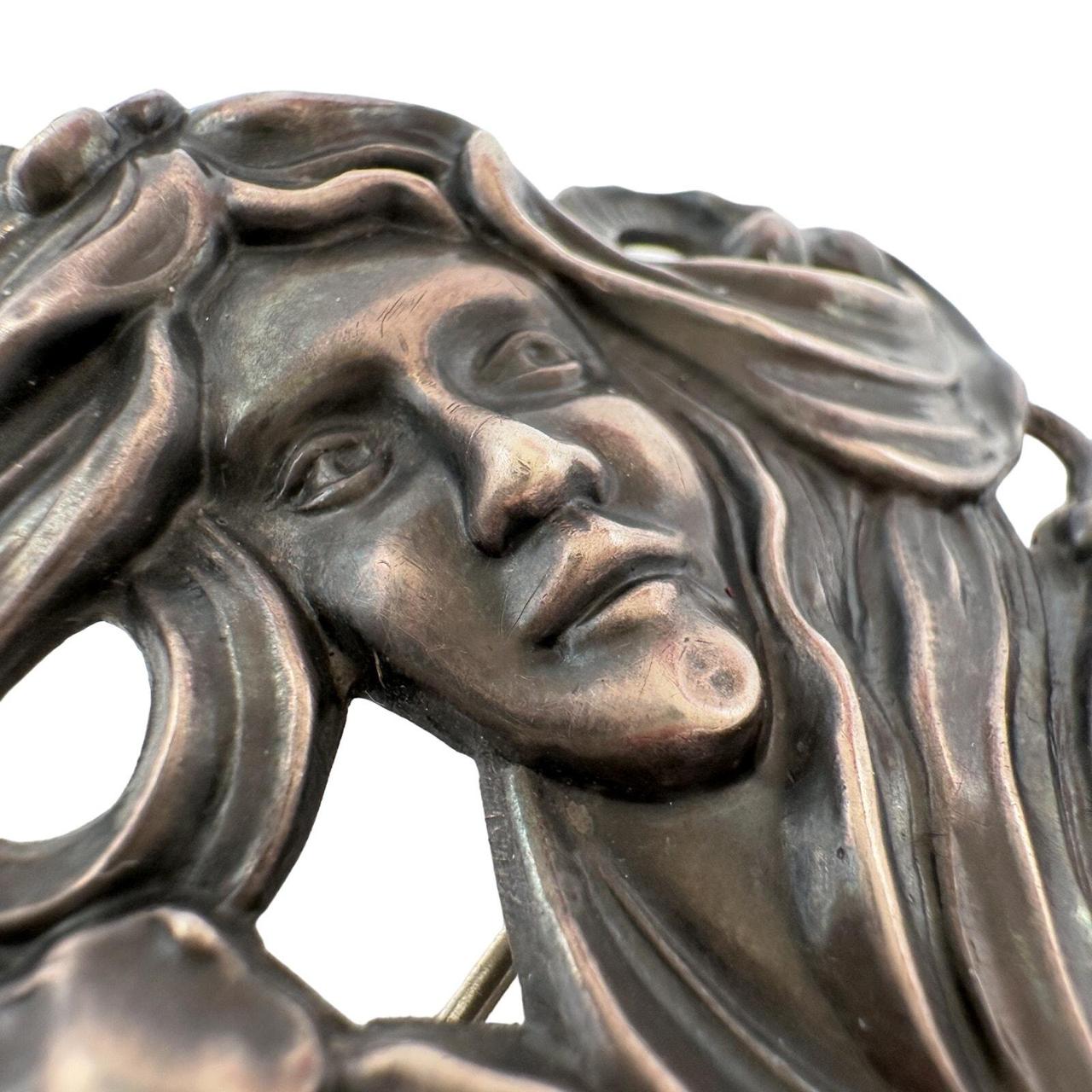 Source Unknown Women's Brooch - Silver/Grey – Ant… - image 2