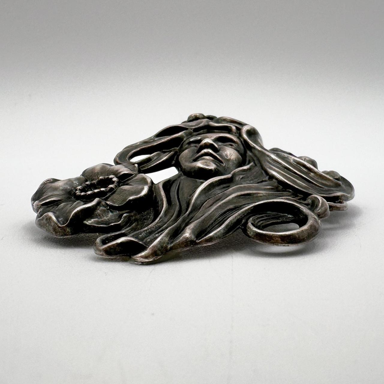 Source Unknown Women's Brooch - Silver/Grey – Ant… - image 5