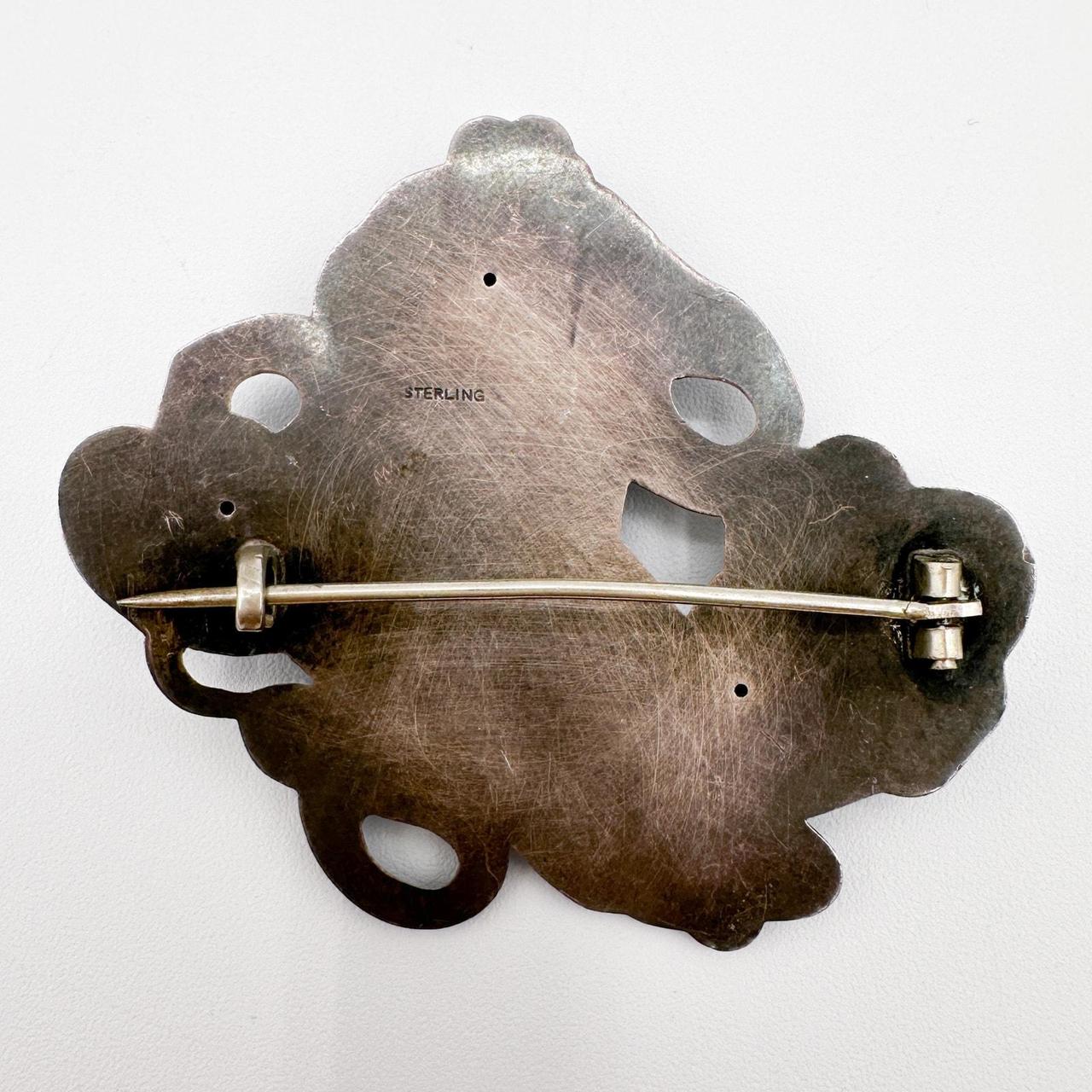 Source Unknown Women's Brooch - Silver/Grey – Ant… - image 7