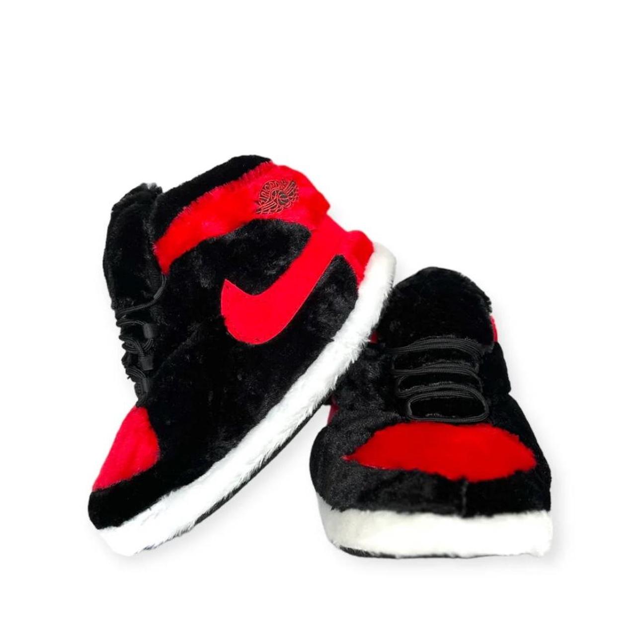 Red&Black Giant Nike Slippers, Super comfy, and