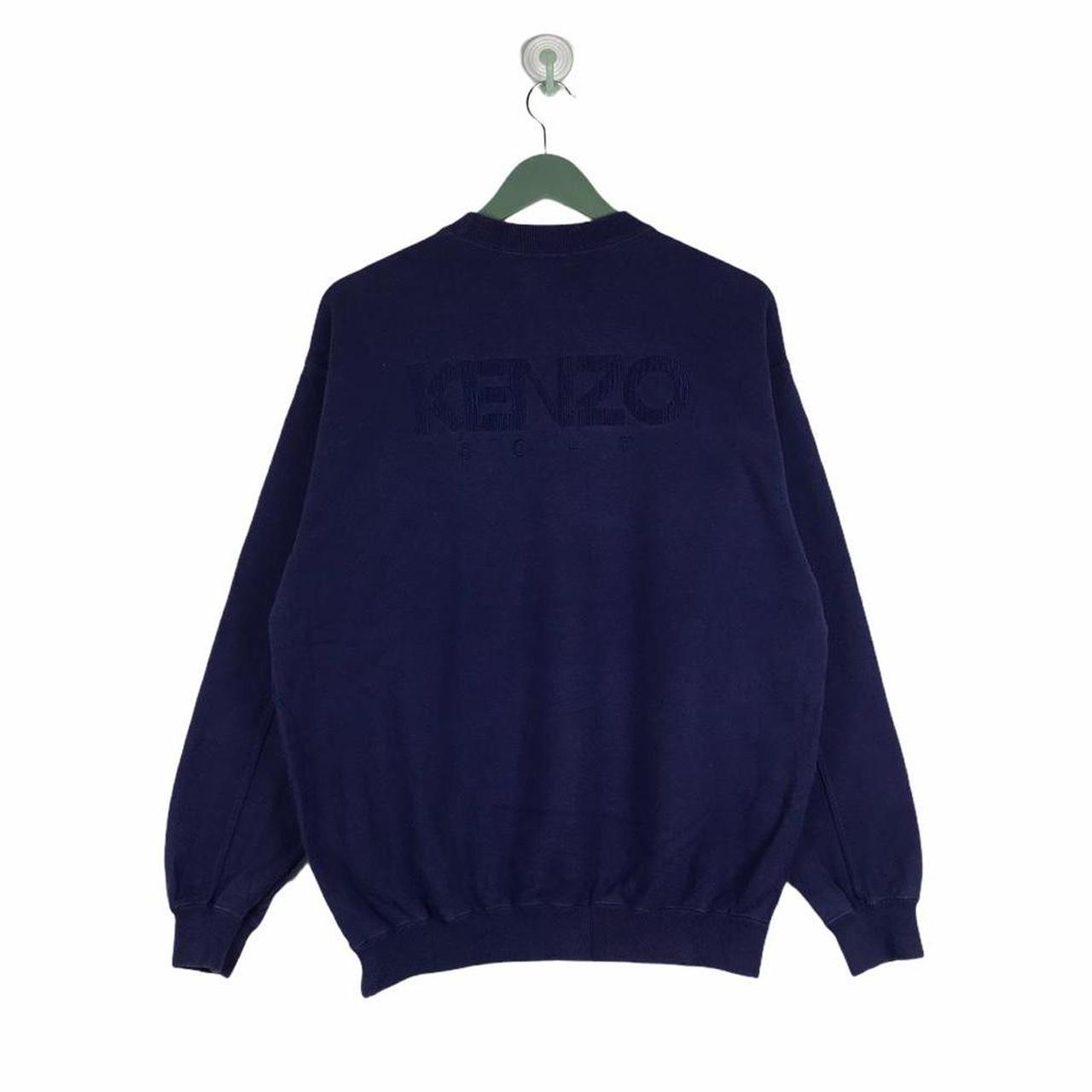 Vtg 90s Kenzo Golf dark purple logo on purple