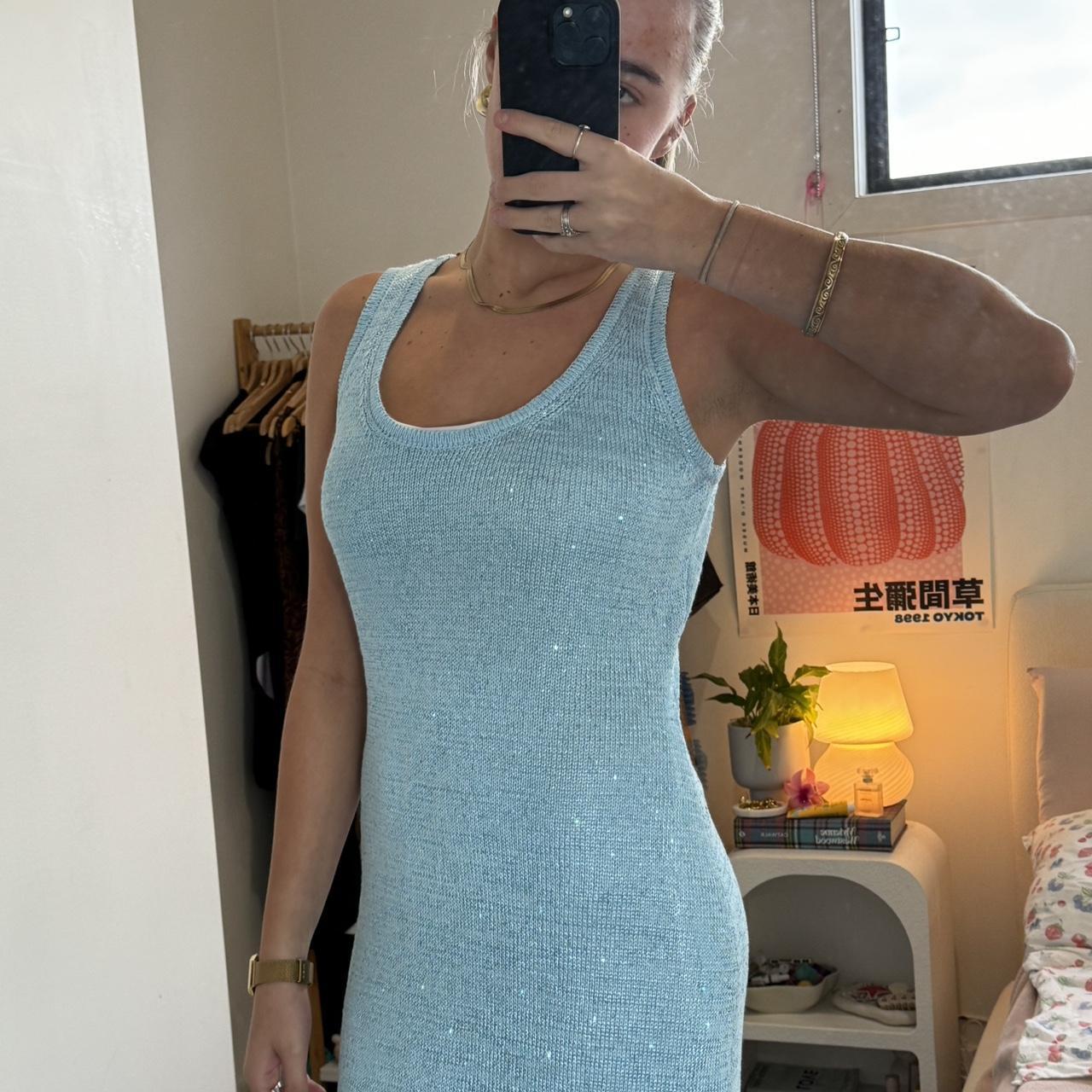 asta resort dupe sequin dress size... Depop