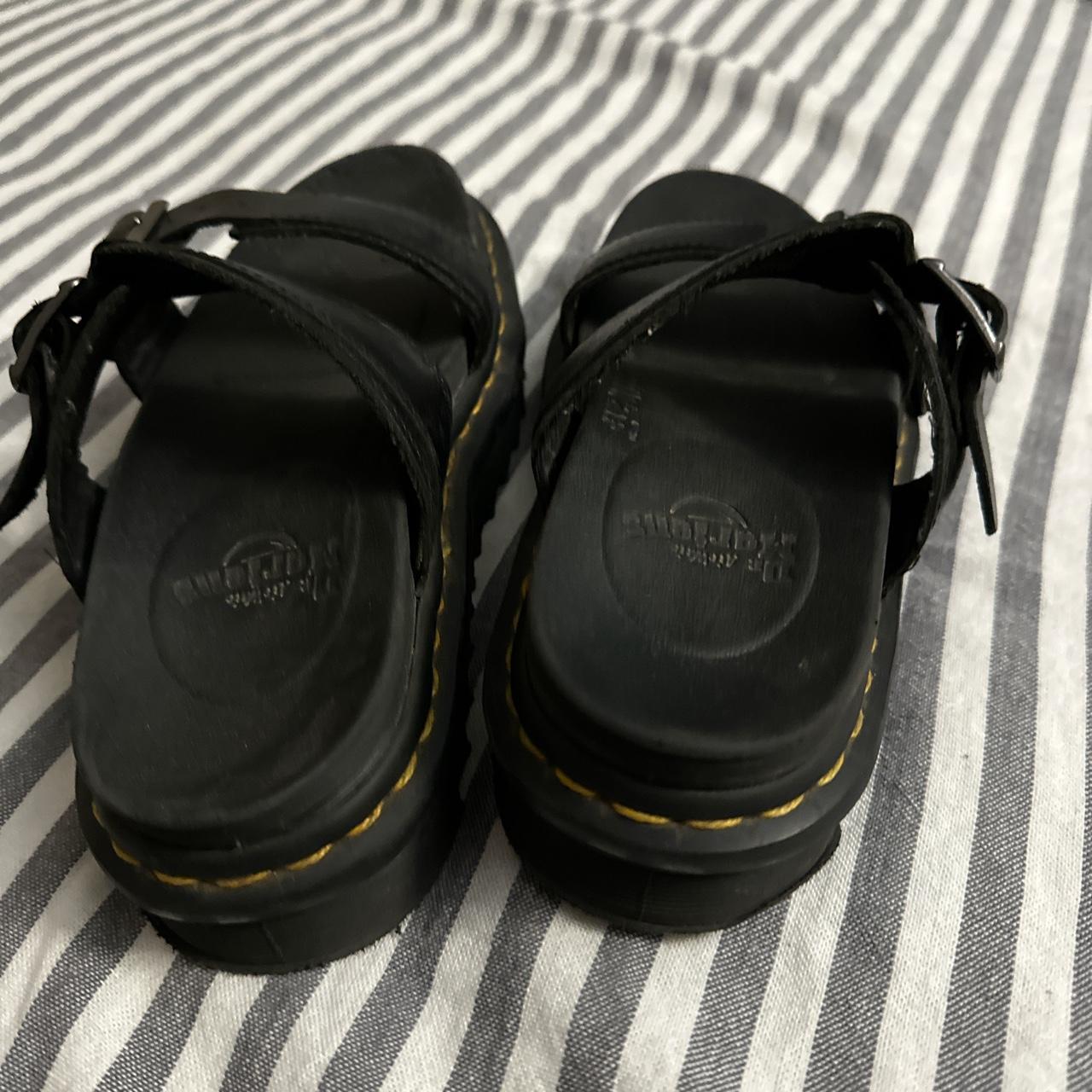 fuzzy doc martens sandals