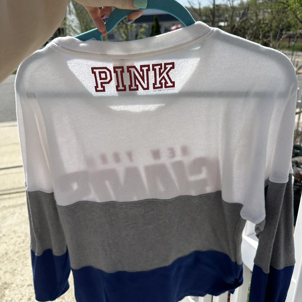 Victoria secret pink crew neck New York giants - Depop