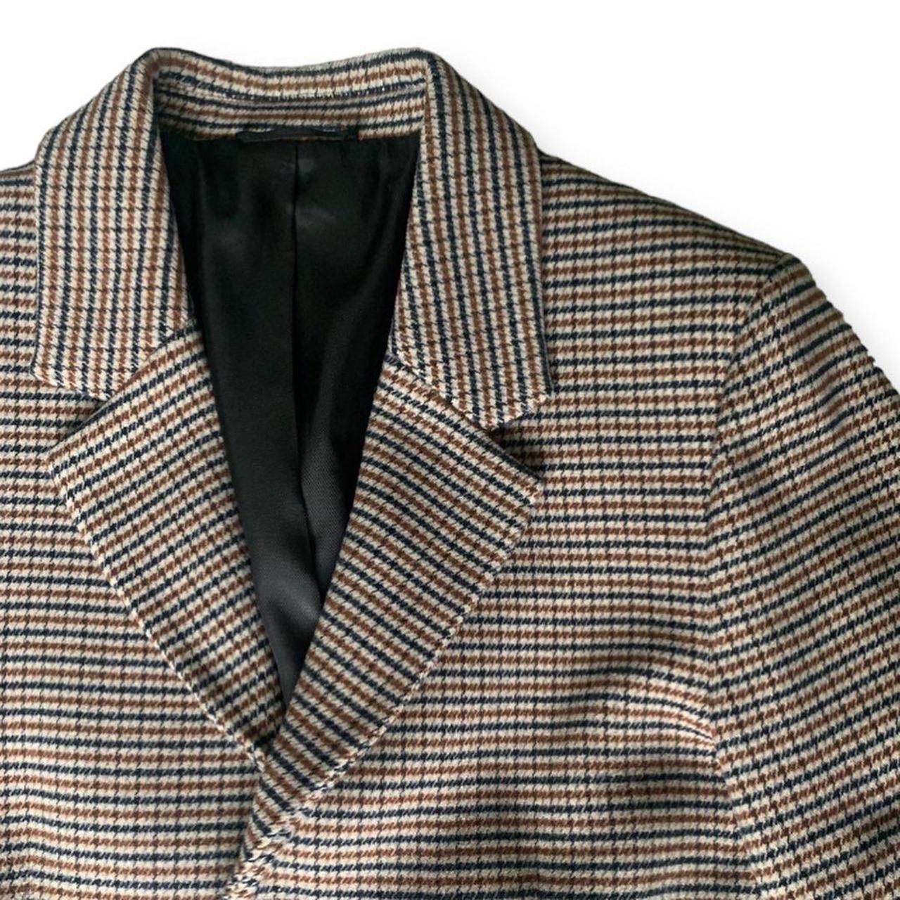 River Island Men's Cream and Navy Coat (2)