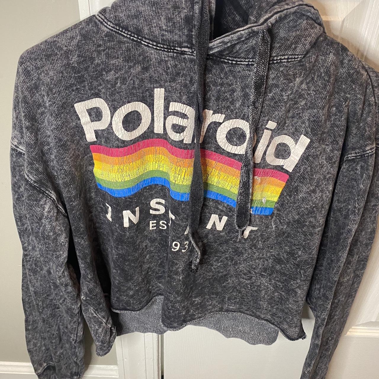 Polaroid crop hoodie on sale