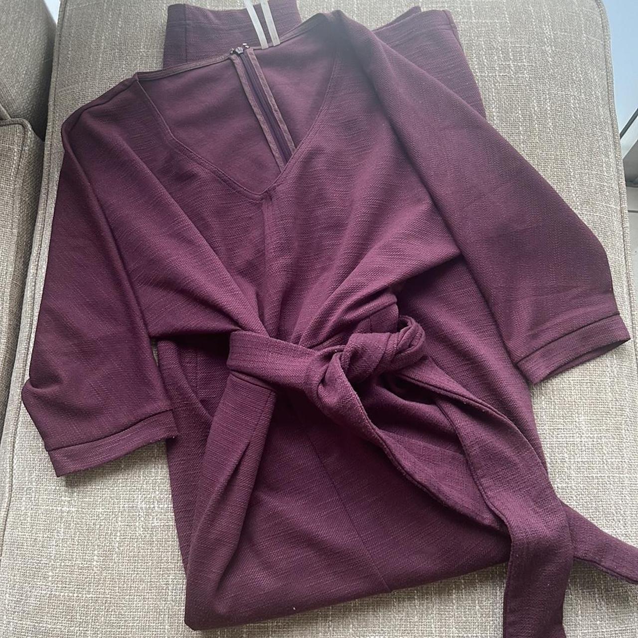 Anthropologie top Sutton Pont Jumpsuit in Plum Size Small