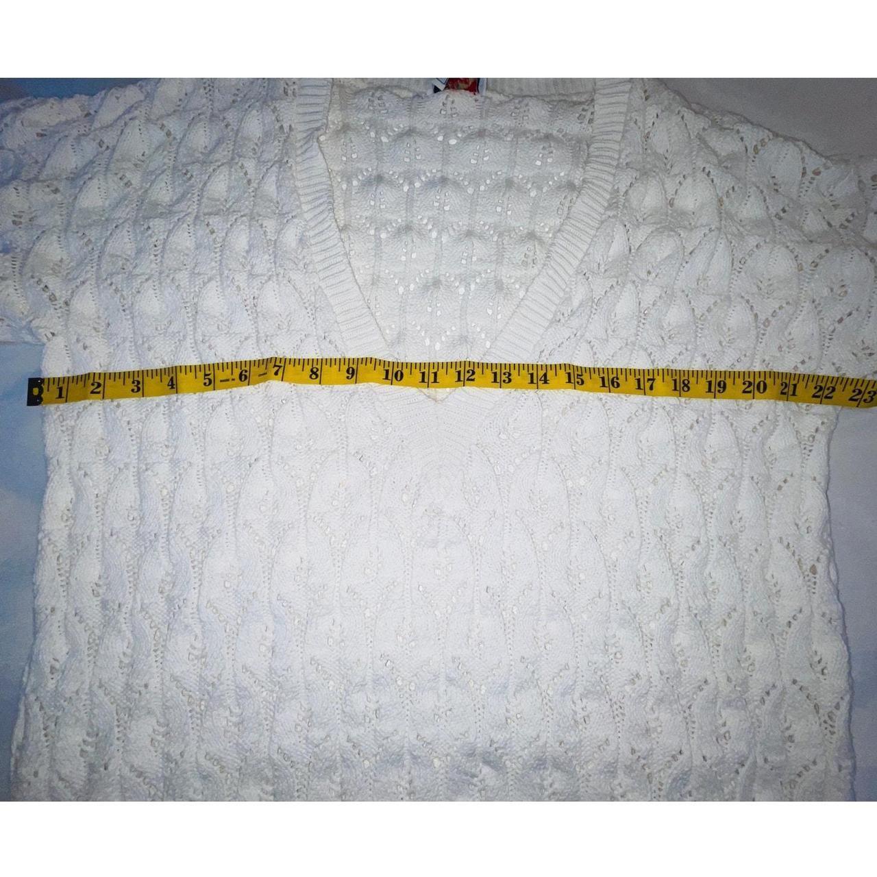 Source Unknown Women's Sweater - White - L – Vint… - image 6