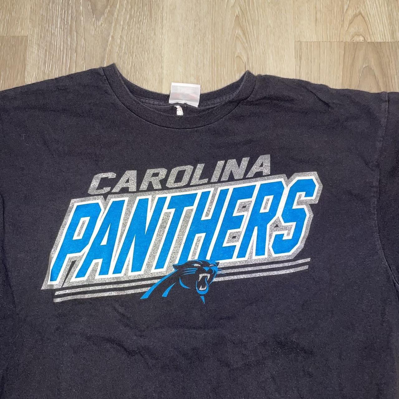 Vintage Majestic Carolina Panthers Tie Dye Shirt - Depop